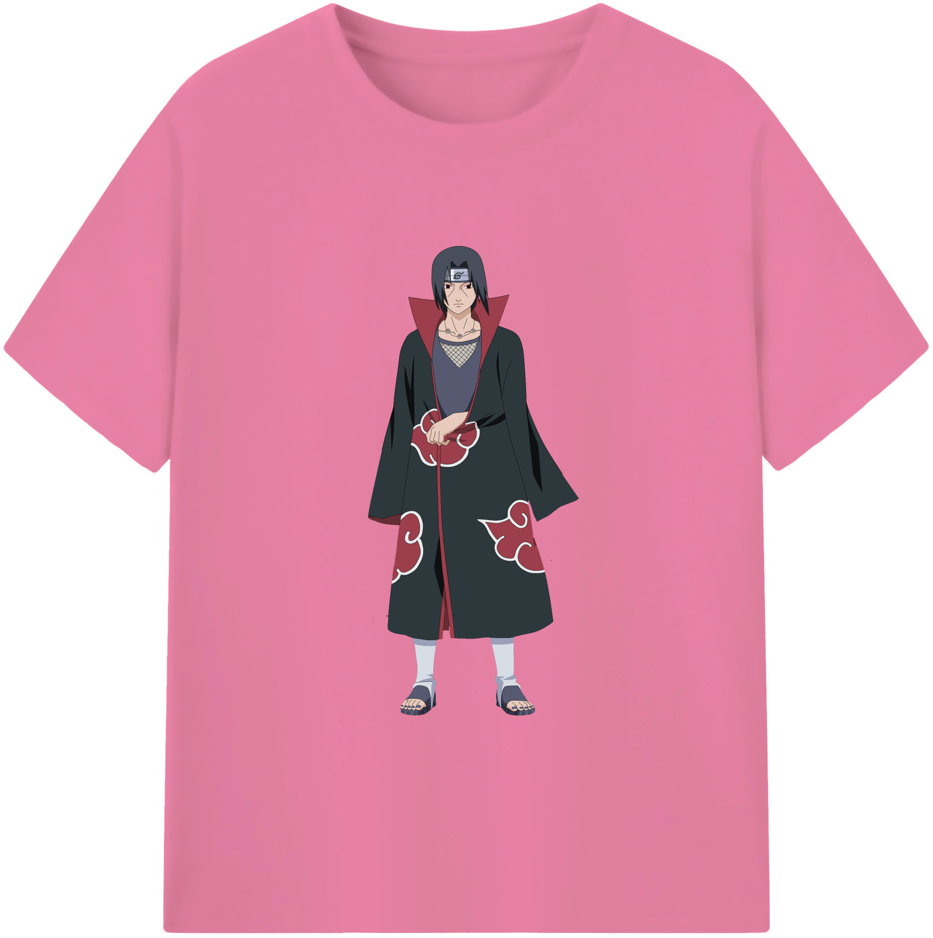 （画像用） NARUTO -ナルト- うちは イタチ Uchiha Itachi 綿100％半袖Tシャツ（フロントプリント）